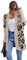 HEYPORK Damen Herbst Winter Warm Bequem Jacke Casual Mode übergangsjacke Mantel Frauen Strickjacke Jacke Persönlichkeit Mode Leopardenmuster Gestrickt Pullover(Khaki, XL)
