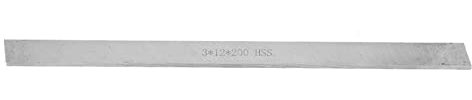 Barra D'Acciaio per Tornio, Barra D'Acciaio Bianca Quadrata HSS Utensile per Tornitura per Tornio Utensile per Intaglio della Radice per Intaglio del Legno, Barre in Acciaio (3 * 12 * 200 mm)