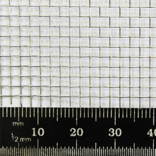 Heavy Duty Galvanised Steel Woven Wire Mesh | 10 Mesh, 2mm Hole, 0.4mm Wire (300 x 1200mm Strip)