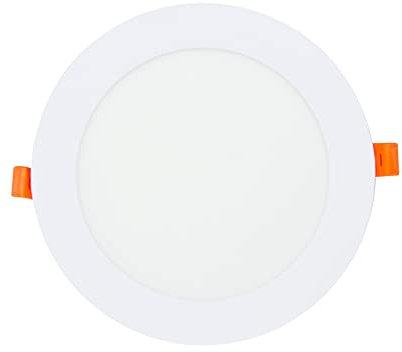 G.W.S® 9W Ultra Thin Round Circle LED Recessed Flat Panel Downlight Ceiling Light Neutral White (4000K), LED Driver Included