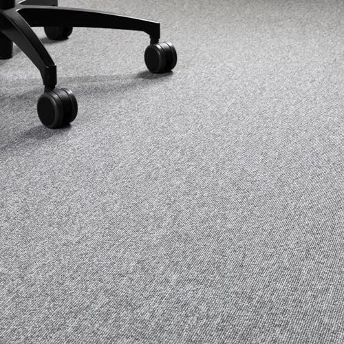 Steffensmeier Teppichboden Kreta Meterware | Auslegware für Kinderzimmer Wohnzimmer Schlafzimmer | Silber, Größe: 200x500 cm