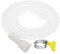 PATIKIL Manguera de Desagüe para Aire Acondicionado de 65 Pies, Boca Universal de 16-25 mm, con Abrazadera para Reemplazo Blanco