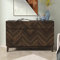 GFW Camborne 3 Door Large Royal Walnut Sideboard - Large Sideboards for Living Room with 3 Doors & 3 Drawers for Storage. Sideboard Storage Cabinet for Living Room, 76.6cm H x 119cm W x 39.8cm D