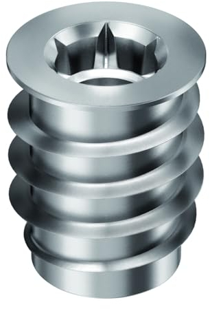 RAMPA MUFFEN/Gewindemuffe/Gewindeeinsatz/Einschraubmutter TYP SKD30, Stahl verzinkt, M5 Innengewinde (d). 10mm Durchmesser (D) X 12 mm Länge (L), 10 Stück