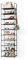 JVISION 10-Tier Tall Metal Shoe Rack with Hooks Premium Non-Woven Stackable Shoe Storage Organiser for Hallway & Bedroom, Holds Up to 20 Pairs