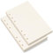 Bidponds A6 Blanko-Papier, A6-Nachfüllpapier, 6 Löcher, lose Blätter, Papier für A6 Filofax Personal Binder Planer, 80 Blatt/160 leere Seiten, 10,4 x 16,8 cm, Beige (2)