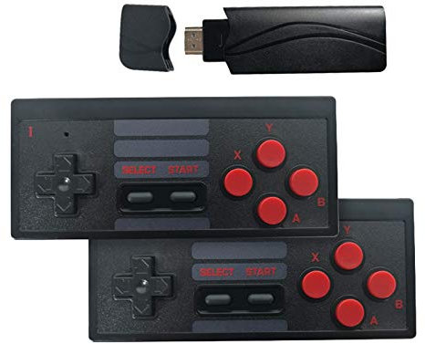 Wlauqueta Console per Videogiochi Wireless TV Portatile USB Costruita Nella 628 Console di Gioco Classica Mini Video un 8 Bit Supporto Uscita