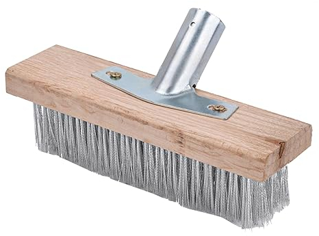 Brosse à récurer Robuste pour sols Rugueux de 19,6 Pouces, Brosse pour sols humides et secs, Balai extérieur pour Le Nettoyage des Cours, réservoirs, piscines, etc.