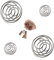 midgreyeye 4 Stück Edelstahl Shaker Kugel Shaker Proteinshake Ball Protein Mixer Sport Fitness Eiweiß Eiweiss Für Protein Blended Getränke (4.8 * 4.2cm+3.1 * 2.8cm)