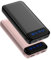 Enerwow 16000mAh Power Bank Fast Charging Portable Charger, Slim&Light PowerBank with LED Display, Phone USB C Battery Pack with 2 Outputs Compatible for iPhone, Samsung and More(2-Pack)
