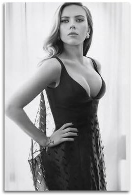 SANWYA Scarlett Johansson Poster, Vintage-Kollektion, dekorativer Maldruck, Leinwand, Wandkunst, Wohnzimmer, Schlafzimmer, Poster, Gemälde, 20 x 30 cm