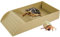 IXTIX Accessoire Tortue avec Rampe d'escalade, Gamelle Reptile Baignoire pour Tortue, Accessoire de Cage d'Aquarium pour Tortue, Serpent, Lézard, Amphibien Reptiles, Marron, 30,5 x 14,8 x 5,8 cm