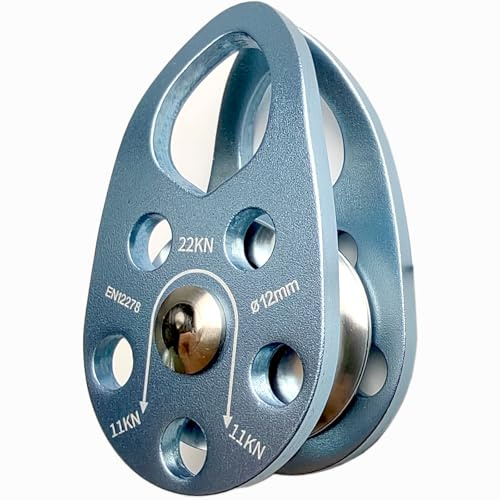 Tread star Seilrolle Umlenkrolle Hochleistungs-Seilrolle Aus Aluminiumlegierung Für Das 12-mm Einseil-Riemenscheibenblock für 12-mm