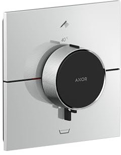hansgrohe Thermostat Axor ShowerSelect ID UP, f 2 Verbr., eck., brush. bla Chrome