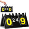 BEOIUCZZY Tableau d'affichage, Tableau d'affichage à 4 chiffres Tableau d'affichage de compétition Manuel Portable Scorebord Multifonction pour Basketball, Football, Volley-ball, Baseball, Natation