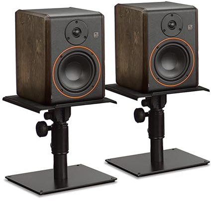 Palmer STUDIMON5 Moniteurs de studio actifs 5 (2x) & Gravity SP3102 Supports pour moniteurs (2x) – Pack, nero