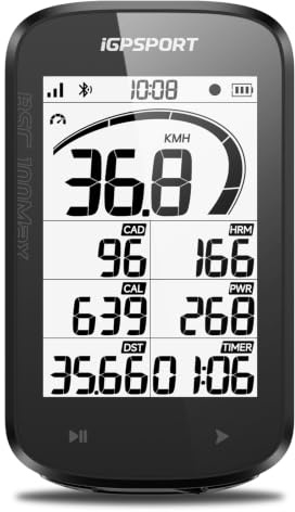 iGPSPORT BSC100MAX Ciclocomputer, Ampio Display da 3, Autonomia di 40 ore | Avvio/Arresto Automatico,40 ore di autonomia,Dati Personalizzabili, App iGPSPORT e Strava, Impermeabilità IPX7 Ciclocomputer