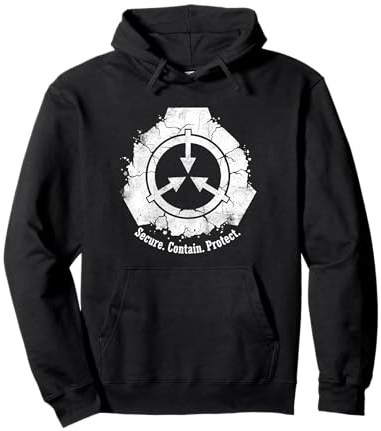 Grunge-Logo der SCP Foundation Pullover Hoodie