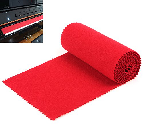 OriGlam Red Soft Piano Keyboard Dust Cover, 88 Keys Protective Dust Cover for Electronic Keyboard, Digital Piano
