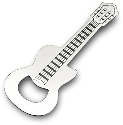 C-FUNN Zink Legierung Bar Werkzeug Bierflasche Soda Mütze Öffner Praktisch Metall Gitarre Form Bierflaschen Öffner