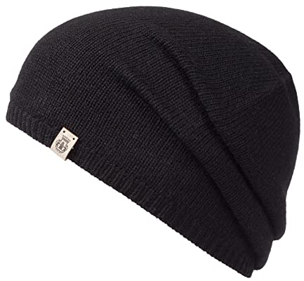 Roeckl Damen Essentials Beanie Winter-Mütze, Black, ONE Size