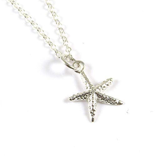 Sterling Silver Starfish Necklace - 18 inch - Gift Boxed