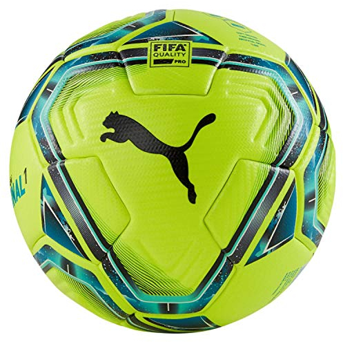 PUMA Unisex – Erwachsene teamFINAL 21.1 FIFA Quality Pr Fußball, Lemon Tonic-Spectra Green-Ocean Depths Black-Omphalodes, 5
