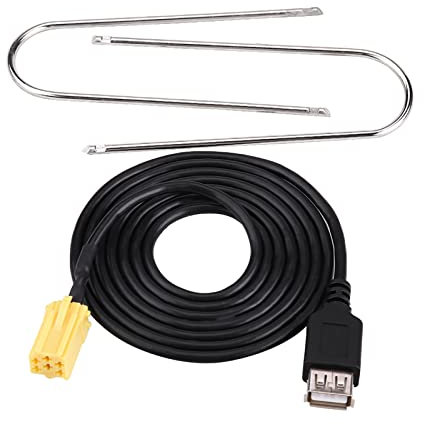 Auto Cavo Mini-ISO, Connettore Mini-ISO 6Pin Auto Cavo Adattatore USB per Grande Punto