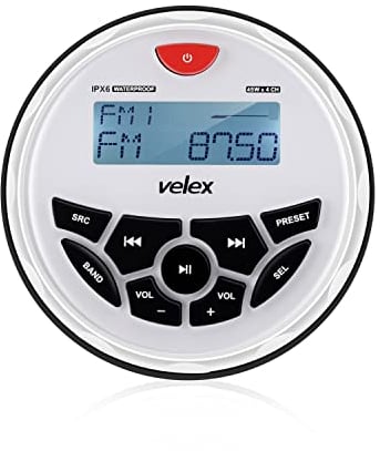 Sintonizzatore AM/FM stereo Bluetooth marino impermeabile Riproduzione MP3 AUX USB 4 x 45W