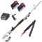IKRA tagliasiepi telescopico ICPH 2040 incl. 2 batterie 20V, caricabatterie rapido e tracolla