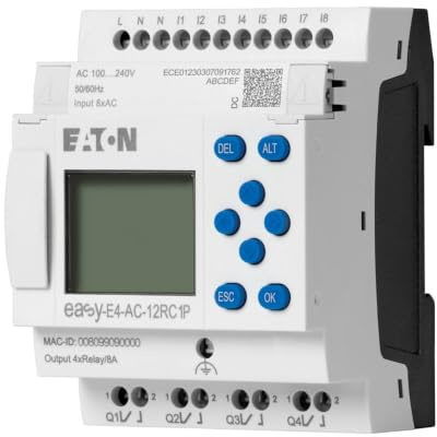 Eaton EasyE4 Steuerrelais, 4 Eing. Relais Ausg.Typ Analog Eing.Typ