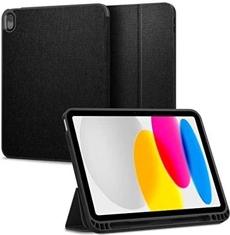 Spigen Urban Fit Hülle Case kompatibel mit iPad 10 Generation 2022 10,9 Zoll -Schwarz
