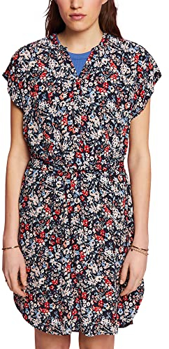ESPRIT Damen 043EE1E303 Kleid, 403/NAVY 4, 40