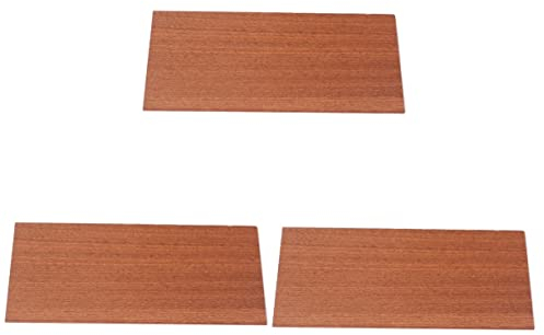 ibasenice 3stücke Sapele Gitarren Kopfplatte Furnier Hochwertiges Tonholz Für Instrumentenbau Für Gitarrenliebhaber Langlebig Und Leistungsstark