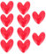 MAGICLULU 10piezas Imanes De Nevera Forma De Corazón para Decoración De Cocina Y Oficina Fijar Notas Fotos Y Recetas Sin Rayones Superficies