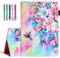 Fancity Case Fits Amazon Kindle Fire HD 8 & HD 8 Plus Tablet (12th Generation/10th Generation, 2024/2022/2020 Release) 8, PU Leather Standing Cover with Smart Auto Sleep/Wake & Card Slot, Hummingbird