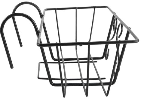 BESPORTBLE 1Stk Hängende Balkon Balkon blumenregal Hängender Blumentopfhalter Zaun Kleiderbügel kleiderständer Blumentopfregal Pflanzenständer aus Eisen Metall Halterung Fensterrahmen