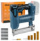 Cordless 18 Gauge Brad Nailer for Makita 18V LXT Battery, 2 in 1 Electric Stapler Nailer with 500 Nails and 500 Staples, Dual Protection Design, for Home Improvement, Woodworking (No Battery)