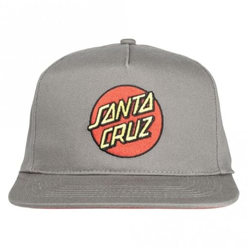 Santa Cruz Classic Dot Snapback Cap - Stone Grey, grau, Einheitsgröße