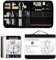 USHOP 70-teiliges Zeichnen-und Skizzierset,Zeichenstift-Set,mit Skizzenbleistift,3 farbigem Skizzenbuch,Graphit,Pastell,Kohlestiften,Mischwerkzeugen,Zeichenzubehör,Kit Bag