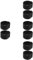 Uonlytech 4 Sätze Schleifer-set Faltbarer Papierlaternenschirm Karteneinleger-dekoration Tragbare Mühle Koffer Für Manuelle Kaffeemühle Tragbare Kaffeemühle Kieselgel Black 2 Stück * 4