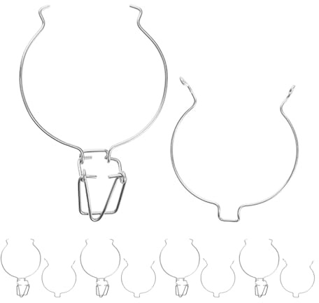 MAGICLULU 6 Stück Edelstahl Verschlussklammern Für Einmachgläser Mit Drahtklemme Versiegelte Verschlussschnalle Für Weithals-Vorratsgläser Und Küchen Konservendosen
