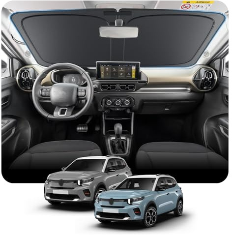 [Actualización] BSTW Parasol Plegable para Citroën C3 (CC21) 2024 2025 2026 Cubierta para Parabrisas con Protección UV y Térmica Parasol Citroën C3 Accesorios
