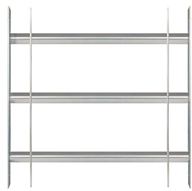 Alberts 563691 Reja de ventana Secorino Basic, Extensible para ventanas exteriores, Reja antirrobo, Galvanizada en azul, 450 x 500-650 mm