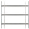 Alberts 563691 Reja de ventana Secorino Basic, Extensible para ventanas exteriores, Reja antirrobo, Galvanizada en azul, 450 x 500-650 mm