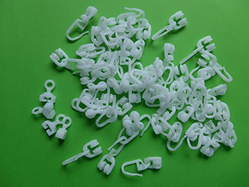 Gardinenröllchen T-Rollen 50 Stück und 4 Feststeller