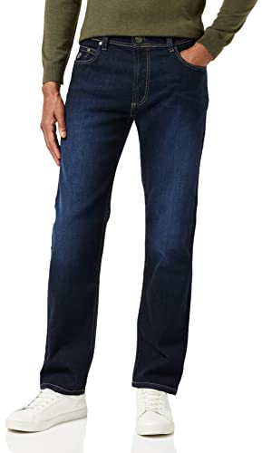 bugatti Herren 3280d-16640 Loose Fit Jeans, Blau (Stone Washed 343), 44W 30L EU
