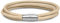 CHAMOON® Lederarmband Damen Beige - Armband Damen Leder Wickelarmband Damen Personalisiertes Armband Leder Damen, Charm Armband Frauen S 17,50 cm
