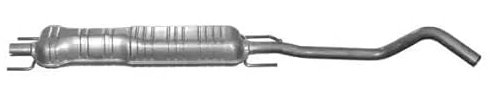 Mittelschalldämpfer Mitte von Vegaz (OS-482IMA) Dämpfer Abgasanlage Auspufftopf