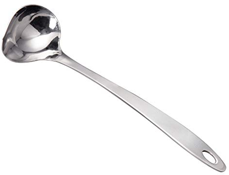 IMEEA, Mestolo per salsa con beccuccio in acciaio INOX, 29,4 cm